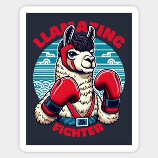 Kickboxing llama Sticker